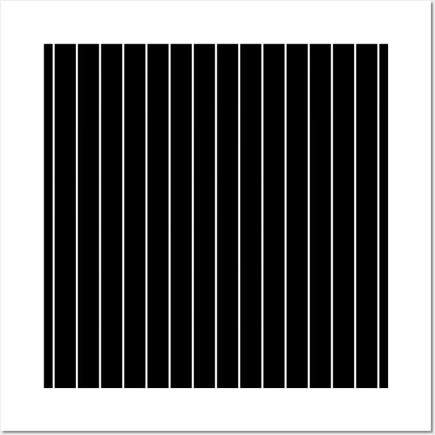 Vertical white stripes pattern Wall Art by kallyfactory